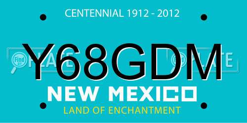 Y68GDM New Mexico License Plate