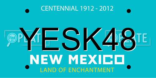 YESK48 New Mexico License Plate