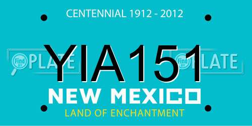 YIA151 New Mexico License Plate