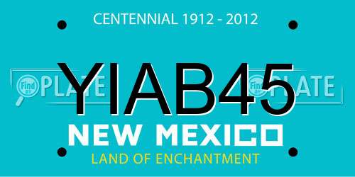 YIAB45 New Mexico License Plate