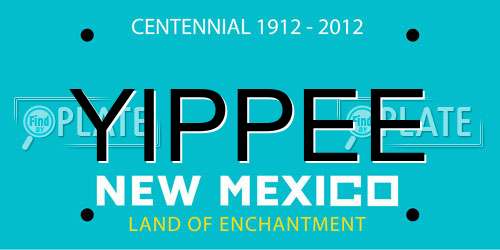 YIPPEE New Mexico License Plate