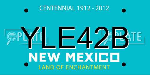 YLE42B New Mexico License Plate