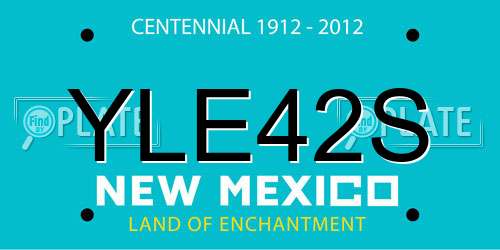 YLE42S New Mexico License Plate