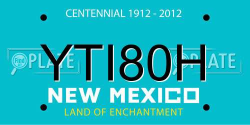 YTI80H New Mexico License Plate