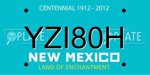 YZI80H New Mexico License Plate