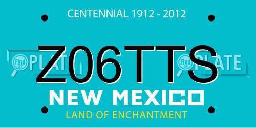 Z06TTS New Mexico License Plate