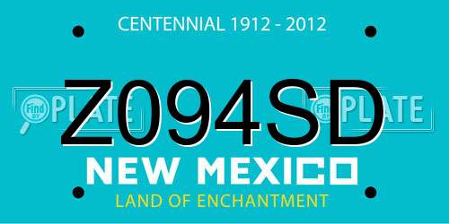 Z094SD New Mexico License Plate