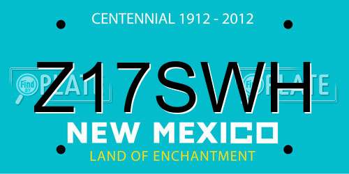 Z17SWH New Mexico License Plate