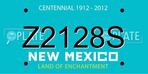 Z2128S New Mexico License Plate