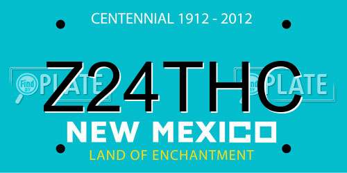 Z24THC New Mexico License Plate