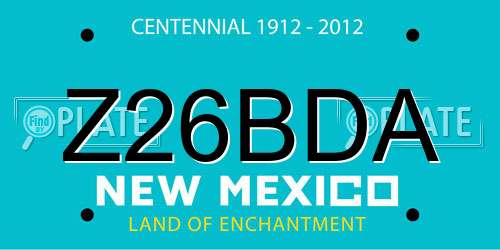 Z26BDA New Mexico License Plate