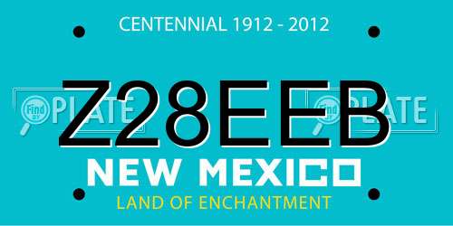 Z28EEB New Mexico License Plate