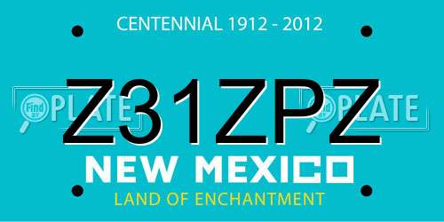 Z31ZPZ New Mexico License Plate