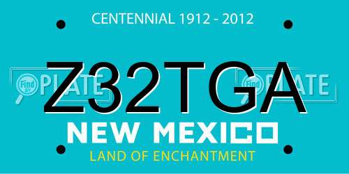 Z32TGA New Mexico License Plate