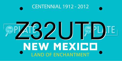 Z32UTD New Mexico License Plate