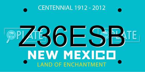 Z36ESB New Mexico License Plate