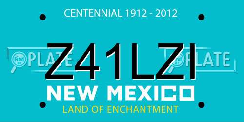 Z41LZI New Mexico License Plate