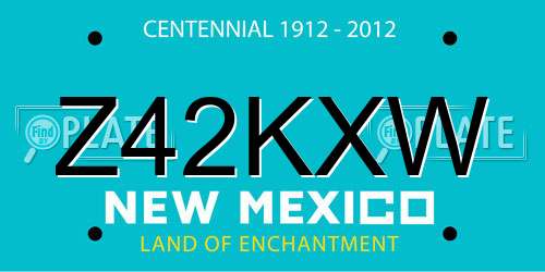 Z42KXW New Mexico License Plate