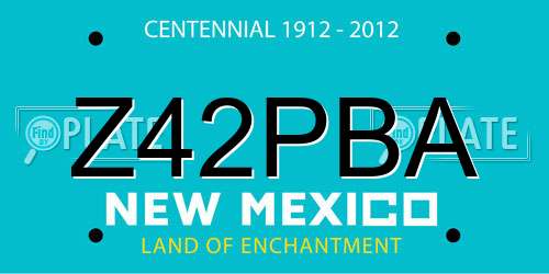 Z42PBA New Mexico License Plate