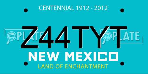 Z44TYT New Mexico License Plate