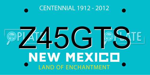 Z45GTS New Mexico License Plate