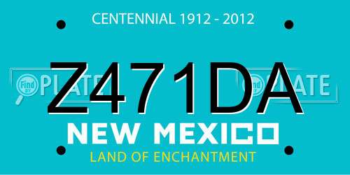 Z471DA New Mexico License Plate