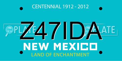 Z47IDA New Mexico License Plate