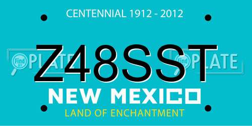 Z48SST New Mexico License Plate