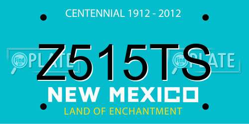 Z515TS New Mexico License Plate
