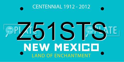 Z51STS New Mexico License Plate