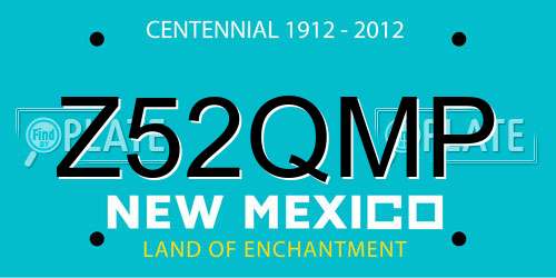 Z52QMP New Mexico License Plate