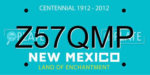 Z57QMP New Mexico License Plate