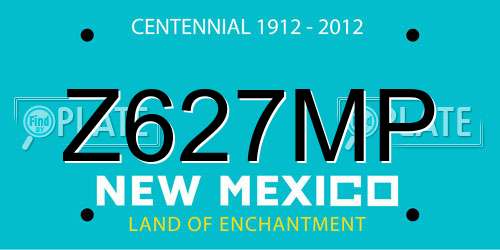 Z627MP New Mexico License Plate