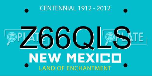 Z66QLS New Mexico License Plate