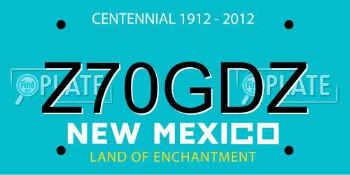 Z70GDZ New Mexico License Plate