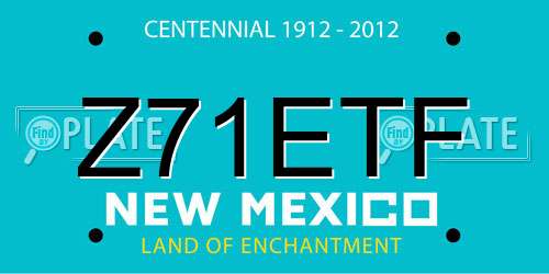 Z71ETF New Mexico License Plate