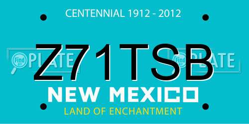 Z71TSB New Mexico License Plate