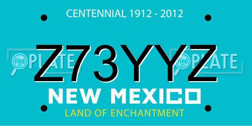 Z73YYZ New Mexico License Plate