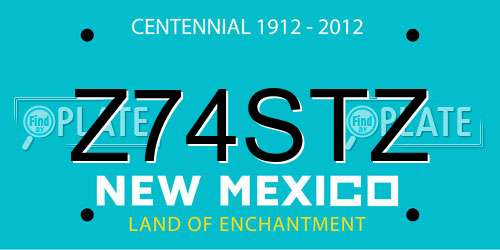 Z74STZ New Mexico License Plate