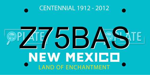 Z75BAS New Mexico License Plate