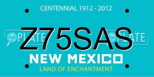 Z75SAS New Mexico License Plate