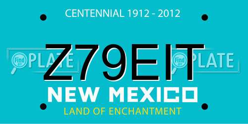 Z79EIT New Mexico License Plate