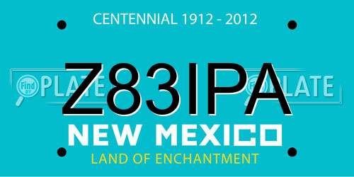 Z83IPA New Mexico License Plate