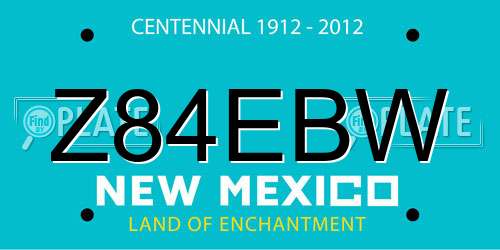 Z84EBW New Mexico License Plate
