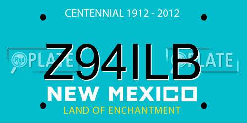 Z94ILB New Mexico License Plate
