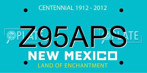Z95APS New Mexico License Plate