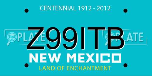 Z99ITB New Mexico License Plate