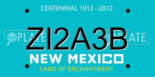 ZI2A3B New Mexico License Plate