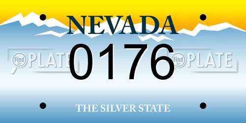 0176 Nevada License Plate