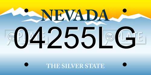 04255LG Nevada License Plate
